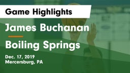 James Buchanan  vs Boiling Springs  Game Highlights - Dec. 17, 2019