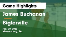 James Buchanan  vs Biglerville  Game Highlights - Jan. 20, 2020