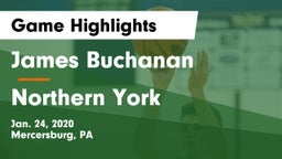 James Buchanan  vs Northern York  Game Highlights - Jan. 24, 2020