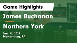 James Buchanan  vs Northern York  Game Highlights - Jan. 11, 2022