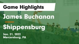 James Buchanan  vs Shippensburg  Game Highlights - Jan. 21, 2022
