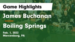 James Buchanan  vs Boiling Springs  Game Highlights - Feb. 1, 2022