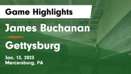 James Buchanan  vs Gettysburg  Game Highlights - Jan. 13, 2023