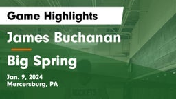 James Buchanan  vs Big Spring  Game Highlights - Jan. 9, 2024