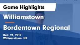 Williamstown  vs Bordentown Regional  Game Highlights - Dec. 21, 2019
