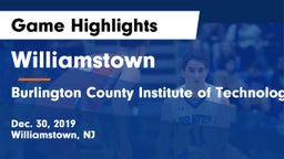 Williamstown  vs Burlington County Institute of Technology Westampton Game Highlights - Dec. 30, 2019