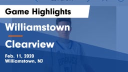 Williamstown  vs Clearview  Game Highlights - Feb. 11, 2020