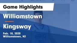 Williamstown  vs Kingsway  Game Highlights - Feb. 18, 2020