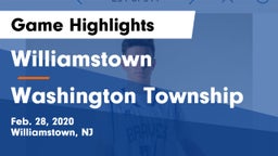 Williamstown  vs Washington Township  Game Highlights - Feb. 28, 2020
