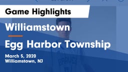 Williamstown  vs Egg Harbor Township  Game Highlights - March 5, 2020