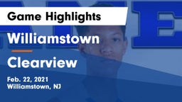 Williamstown  vs Clearview  Game Highlights - Feb. 22, 2021