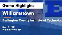 Williamstown  vs Burlington County Institute of Technology Westampton Game Highlights - Dec. 8, 2021