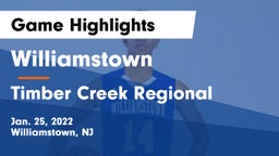 Williamstown  vs Timber Creek Regional  Game Highlights - Jan. 25, 2022