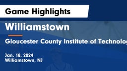 Williamstown  vs Gloucester County Institute of Technology Game Highlights - Jan. 18, 2024