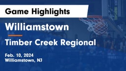 Williamstown  vs Timber Creek Regional  Game Highlights - Feb. 10, 2024