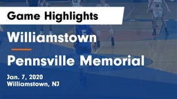 Williamstown  vs Pennsville Memorial  Game Highlights - Jan. 7, 2020