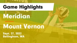 Meridian  vs Mount Vernon  Game Highlights - Sept. 27, 2022