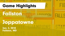 Fallston  vs Joppatowne  Game Highlights - Jan. 3, 2018