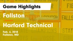 Fallston  vs Harford Technical  Game Highlights - Feb. 6, 2018