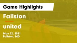 Fallston  vs united Game Highlights - May 22, 2021