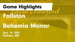Fallston  vs Bohemia Manor  Game Highlights - Dec. 16, 2021