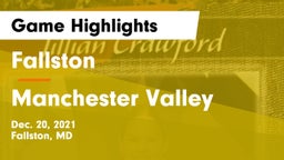 Fallston  vs Manchester Valley  Game Highlights - Dec. 20, 2021