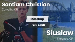 Matchup: Santiam Christian vs. Siuslaw  2018