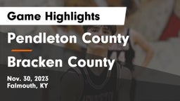 Pendleton County  vs Bracken County Game Highlights - Nov. 30, 2023