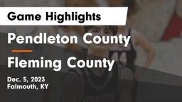 Pendleton County  vs Fleming County  Game Highlights - Dec. 5, 2023