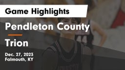 Pendleton County  vs Trion  Game Highlights - Dec. 27, 2023