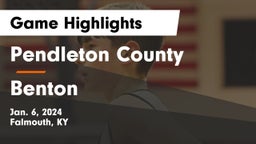 Pendleton County  vs Benton  Game Highlights - Jan. 6, 2024