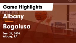 Albany  vs Bogalusa  Game Highlights - Jan. 21, 2020