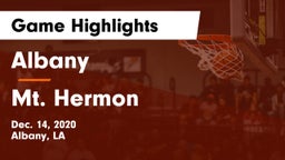 Albany  vs Mt. Hermon Game Highlights - Dec. 14, 2020