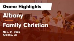Albany  vs Family Christian  Game Highlights - Nov. 21, 2023