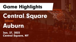 Central Square  vs Auburn  Game Highlights - Jan. 27, 2023