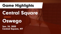 Central Square  vs Oswego  Game Highlights - Jan. 24, 2020