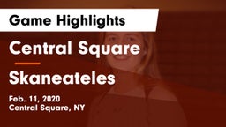 Central Square  vs Skaneateles  Game Highlights - Feb. 11, 2020