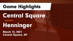Central Square  vs Henninger  Game Highlights - March 13, 2021