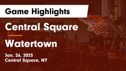 Central Square  vs Watertown  Game Highlights - Jan. 26, 2023