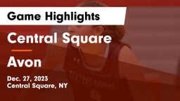 Central Square  vs Avon  Game Highlights - Dec. 27, 2023