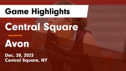 Central Square  vs Avon  Game Highlights - Dec. 28, 2023