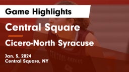 Central Square  vs Cicero-North Syracuse  Game Highlights - Jan. 5, 2024