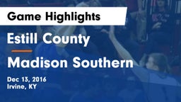 Estill County  vs Madison Southern  Game Highlights - Dec 13, 2016