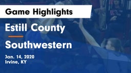 Estill County  vs Southwestern  Game Highlights - Jan. 14, 2020