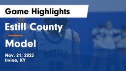 Estill County  vs Model  Game Highlights - Nov. 21, 2023