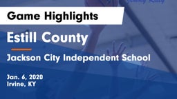 Estill County  vs Jackson City Independent School Game Highlights - Jan. 6, 2020