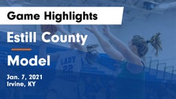 Estill County  vs Model  Game Highlights - Jan. 7, 2021