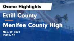 Estill County  vs Menifee County High Game Highlights - Nov. 29, 2021