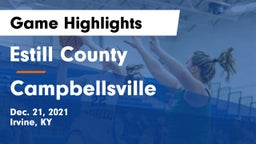 Estill County  vs Campbellsville  Game Highlights - Dec. 21, 2021