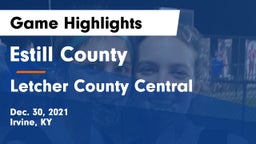 Estill County  vs Letcher County Central  Game Highlights - Dec. 30, 2021